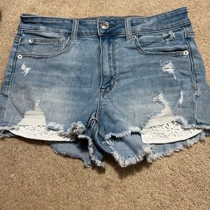 Denim shorts